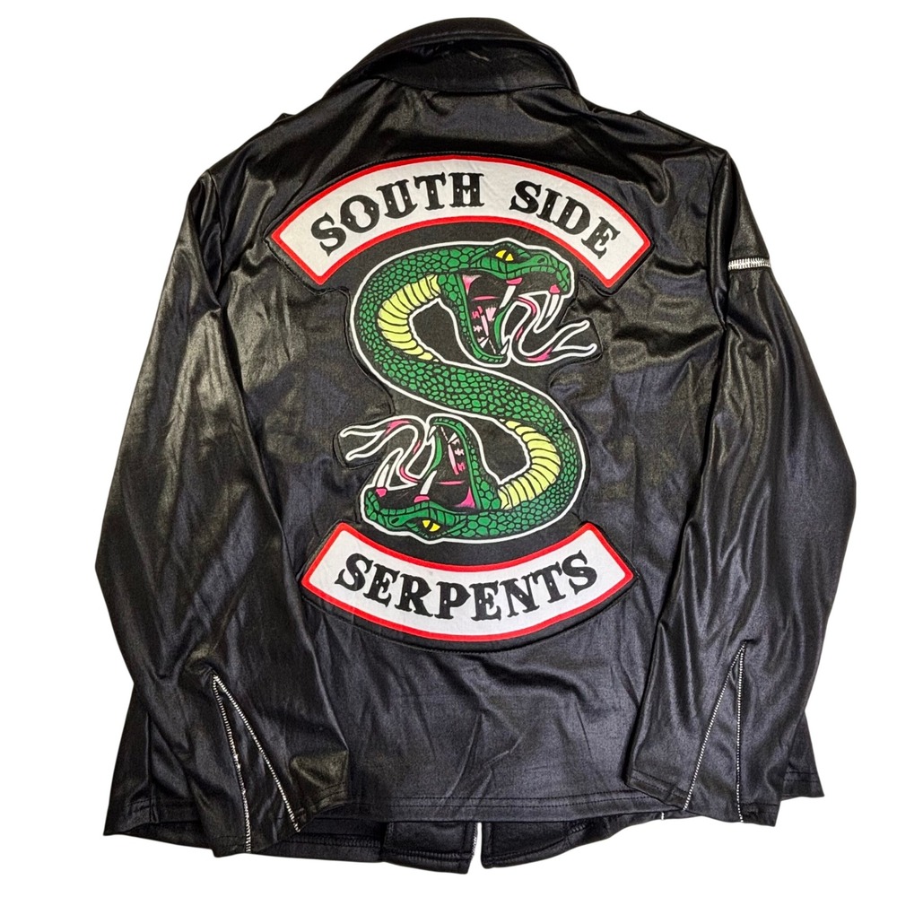 Riverdale South Side Serpents Jughead Jones DLX Costume Jacket Black Standard